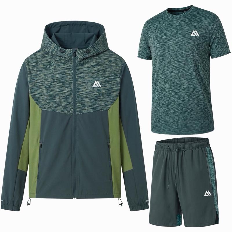 Mens Hooded Tri Set