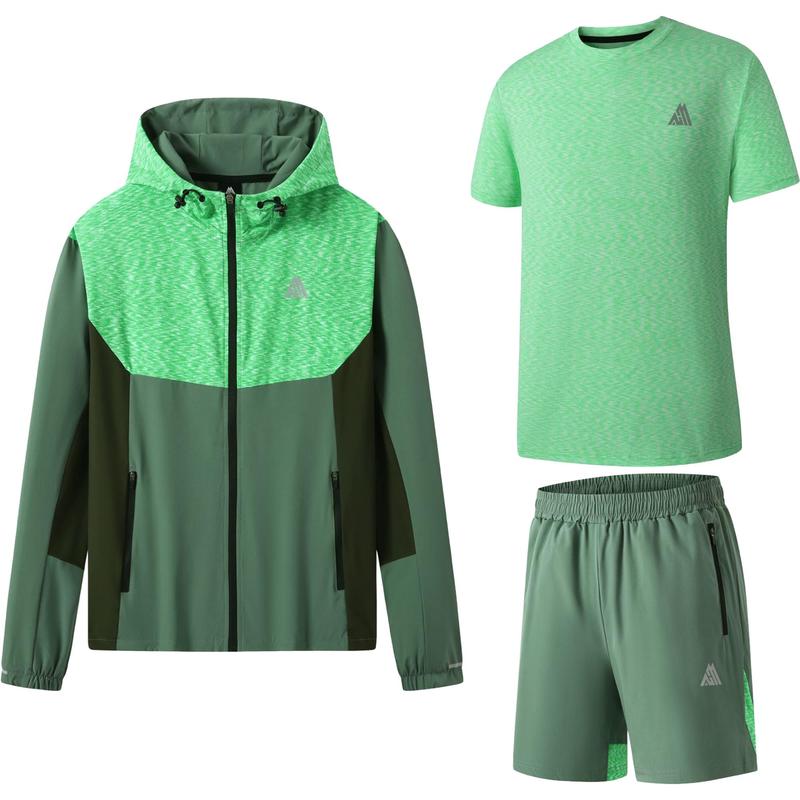 Mens Hooded Tri Set