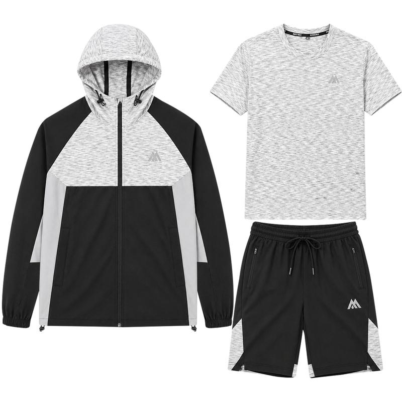 Mens Hooded Tri Set