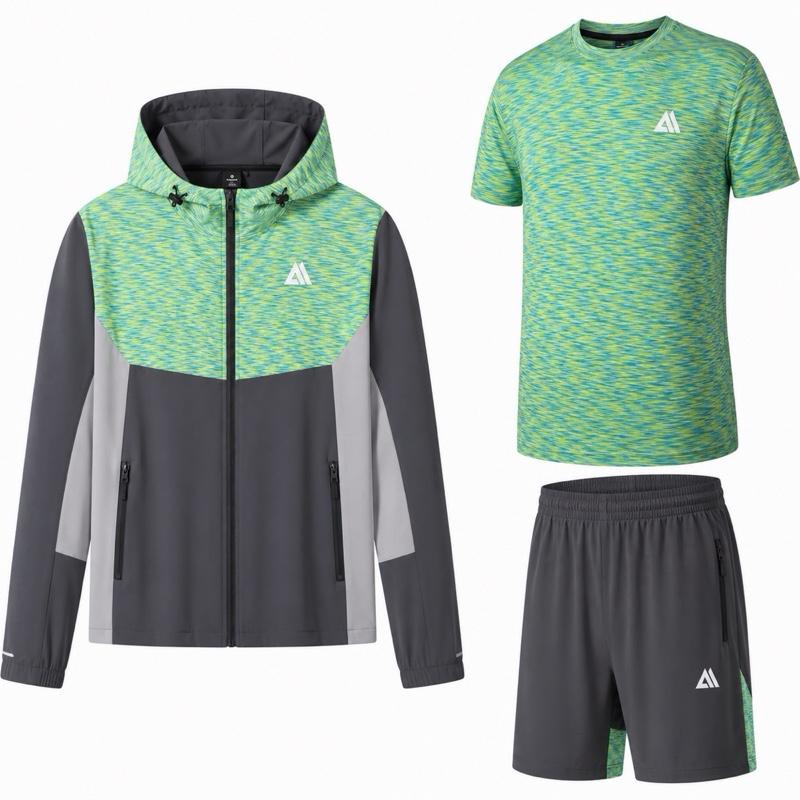 Mens Hooded Tri Set