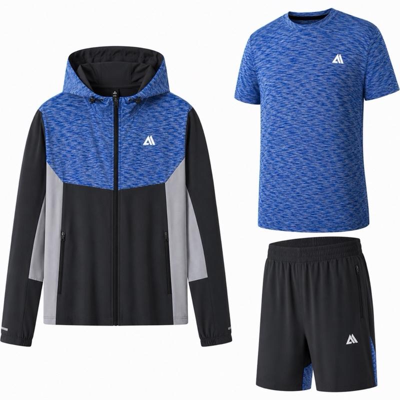 Mens Hooded Tri Set